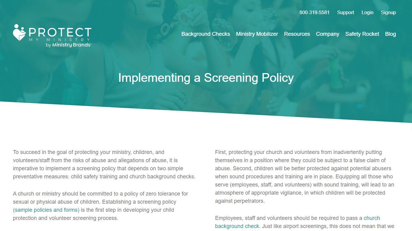 Implementing a Background Screening Policy - Church Background Checks ...